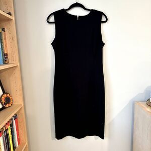 Calvin Klein Black Sleeveless Sheath Dress